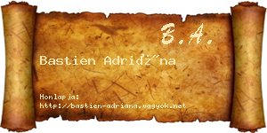 Bastien Adriána névjegykártya
